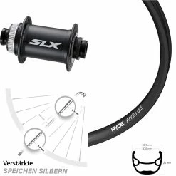 28/29 Zoll Vorderrad Ryde Andra 321 Mit Shimano SLX Für Steckachse Centerlock