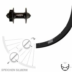 29 Zoll Ryde Rival Vorderrad Mit 6-Loch Shimano HB-M525