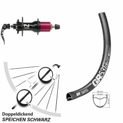 Dt-swiss DT Swiss GR 531 Disc-Hinterrad 28 Zoll Novatec 6-Loch Nabe