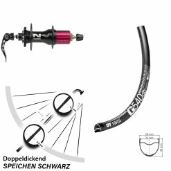 Dt-swiss Gravel Hinterrad 10-11-Fach DT Swiss G 540 28 Zoll 6-Loch