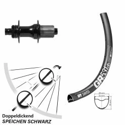Dt-swiss Hinterrad 28 Zoll Formula RXC DT Swiss GR 531 DB