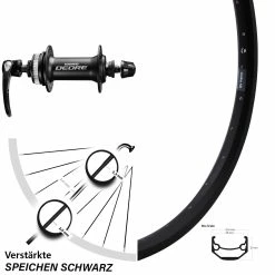Ryde Andra 40 26 Zoll MTB Vorderrad Disc Deore Schwarz