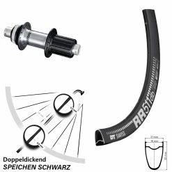 Dt-swiss 28 Zoll DT Swiss RR 511 Hinterrad Mit Shimano FH-RS770
