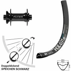 Dt-swiss DT Swiss HX 491 Scheibenbrems-Vorderrad 27,5 Zoll Formula Boost