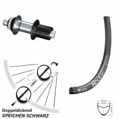 Dt-swiss 28 Zoll Hinterrad Rennrad/Gravel DT Swiss 500 DB Shimano FH-RS770