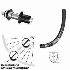 Dt-swiss 28 Zoll Rennrad/Gravel DT Swiss 481 DB Shimano FH-RS770 Hinterrad
