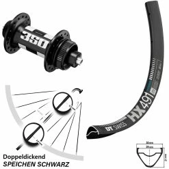 Dt-swiss DT Swiss 350 HX 491 Disc-Vorderrad 29 Zoll Centerlock