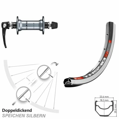 Dt-swiss 28 Zoll Rennrad-Vorderrad Shimano HB-R7000 DT Swiss TK 540 -für Gravelbike Verkaufsladen 8236373