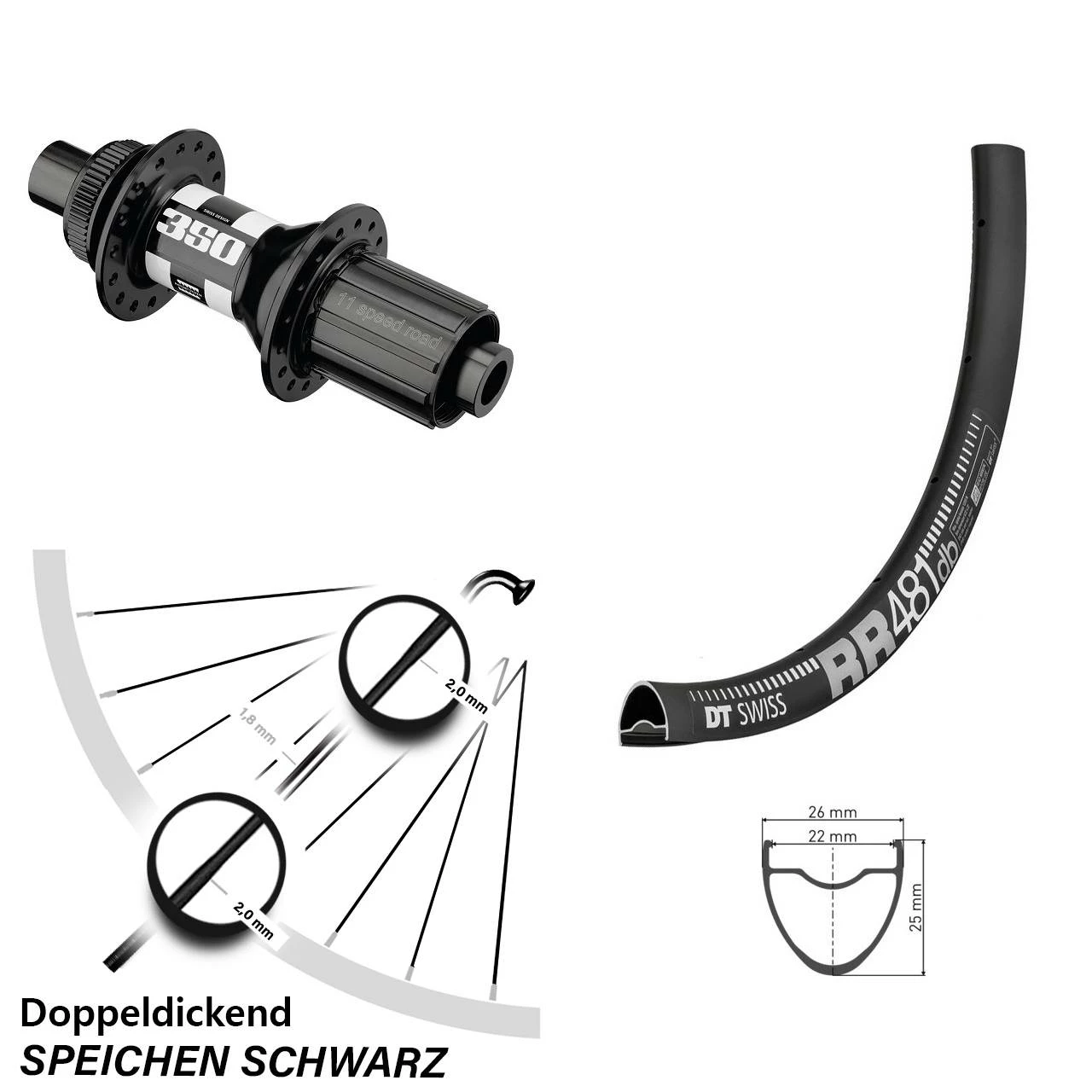 Dt-swiss DT Swiss 350 Und RR 481 DB Laufrad 27,5 Zoll 3 Dt-swiss DT Swiss 350 Und RR 481 DB Laufrad 27,5 Zoll
