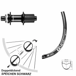 Dt-swiss DT Swiss G 540 Hinterrad Gravel 27,5 Zoll Mit Shimano FH-RS470 Nabe