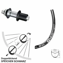 Dt-swiss Laufrad 28 Zoll DT Swiss G 540 DB Disc Schwarz Shimano FH-RS770