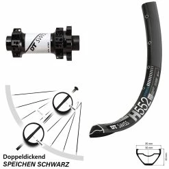 Dt-swiss DT Swiss H 552 X 1900 Vorderrad 27,5 Zoll 6-Loch 15 Mm Straightpull