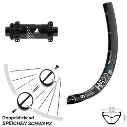 Dt-swiss Formula TC-711 Boost DT Swiss H 522 Vorderrad 27,5 Zoll Centerlock