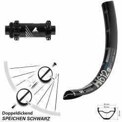 Dt-swiss Vorderrad 27,5+ Zoll DT Swiss H 612 Formula Boost