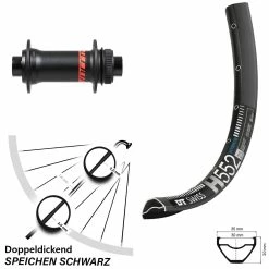 Dt-swiss Vorderrad 27,5 Zoll DT Swiss H 552 Mit Formula CL-811 Syncros Nabe