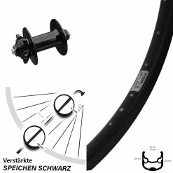 26 Zoll Vorderrad Formula DC91-V2 Ryde Andra 30 Disc 6-Loch