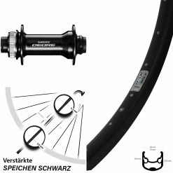 Shimano Deore HB-M6010 Ryde Andra 30 Disc Vorderrad 26 Zoll