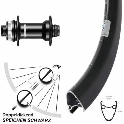 28 Zoll Vorderrad Shimano HB-RS470 Ryde Dutch 19 Centerlock