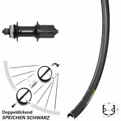 Mavic XM 824 Hinterrad 27,5 Zoll Mit Shimano FH-UR600 Nabe