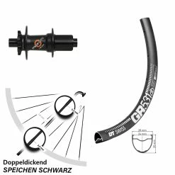 Dt-swiss 28 Zoll Hinterrad DT Swiss 350 Mit GR 531 Gravel Felge