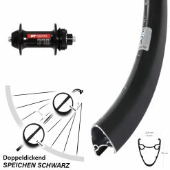 28 Zoll Vorderrad Ryde Dutch 19 Mit DT Swiss 370 Centerlock Nabe