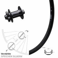 24 Zoll Vorderrad Formula 15x100 Mm Ryde Andra 40 Disc