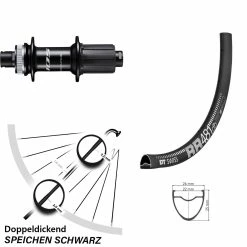 Dt-swiss 28 Zoll Hinterad DT Swiss RR 481 Mit Shimano 105 FH-R7070 Nabe 142 Mm