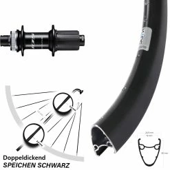 28 Zoll Hinterad Ryde Dutch 19 Mit Shimano 105 FH-R7070 Nabe 142 Mm