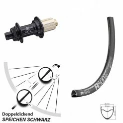 Dt-swiss DT Swiss R 500 Hinterrad 28-29 Zoll Leichte Nabe KX-G Steckachse 11-fach