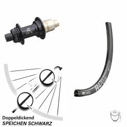 Dt-swiss 28 Zoll Hinteres Rad DT Swiss R 470 DB Inklusive KX-G Nabe Sram XD-R