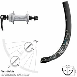 Dt-swiss Shimano Deore HB-M6000 DT Swiss H 522 Vorderrad 27,5 Zoll Centerlock