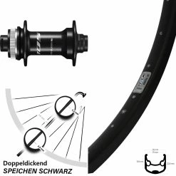 Vorderrad Ryde Andra 30 28 Zoll Shimano HB-R7070 Centerlock