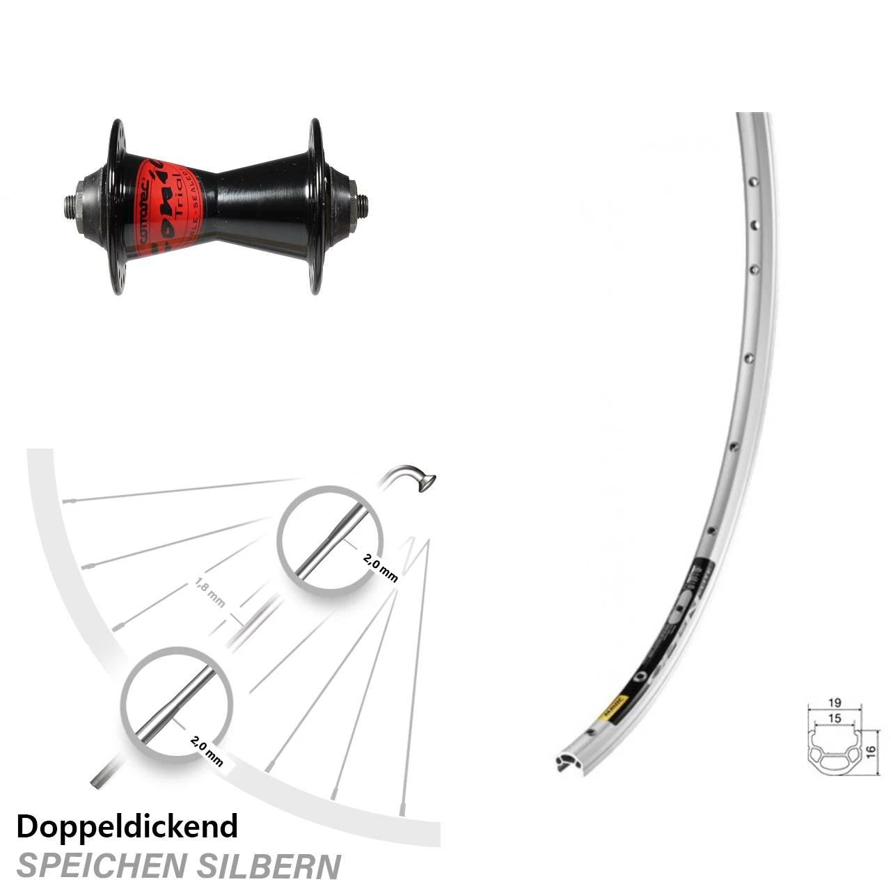 28 Zoll Vorderrad Formula Conic Mavic Open Elite 3 28 Zoll Vorderrad Formula Conic Mavic Open Elite