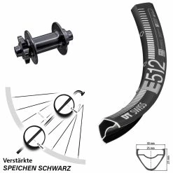 Dt-swiss Vorderrad 29 Zoll DT Swiss E 512 Mit Aivee MP2 6-Loch Boost Nabe