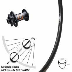 28 Zoll Vorderrad Ryde DP 19 Mit DT Swiss 350 SL Nabe