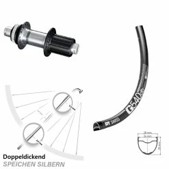 Dt-swiss 27,5 Zoll Hinteres Rad DT Swiss G 540 Mit Shimano FH-RS770 Nabe 12 Mm Steckachse