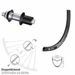 Dt-swiss Shimano FH-RS770 DT Swiss RR 481 DB Laufrad 28 Zoll Für Steckachse