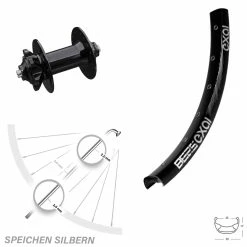 Exal BE 25 Vorderrad 26 Zoll Mit Formula DC91-V2 Nabe 6-loch