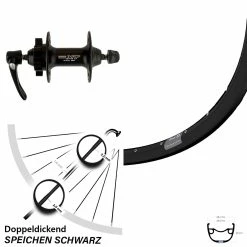 29 Zoll Vorderrad Shimano Deore XT HB-M756 Ryde Rival 23 Für Schnellspanner