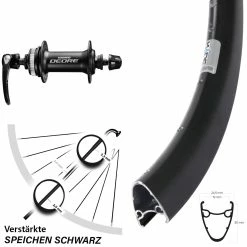 28/29 Zoll Vorderrad Shimano Deore HB-M6000 Ryde Dutch 19