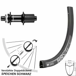Dt-swiss 28 Zoll Hinterrad Shimano GRX FH-RS470 DT Swiss RR 521 DB Centerlock