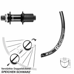 Dt-swiss 28 Zoll Hinterrad DT Swiss G 540 Mit Shimano GRX FH-RS470 Nabe 12x142 Mm