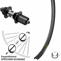 Hinterrad 27,5 Zoll Mavic XM 824 DT 350 Nabe Road Für Schnellspanner