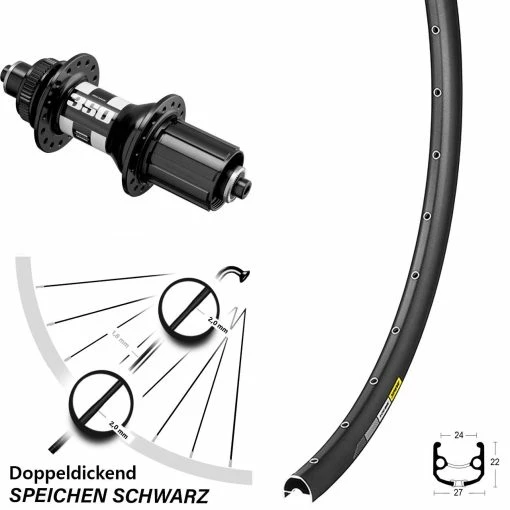 Hinterrad 27,5 Zoll Mavic XM 824 DT 350 Nabe Road Für Schnellspanner -für Gravelbike Verkaufsladen 8247887