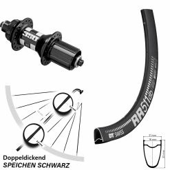 Dt-swiss DT Swiss RR 511 Hinterrad 28 Zoll Mit 350 QR Road Nabe