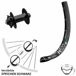 Dt-swiss 29 Zoll Vorderrad DT Swiss H 522 Mit Formula DC91-V2 Nabe 6-loch