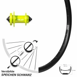 24 Zoll Vorderrad XLC Evo Grün Ryde Andra 29 Disc
