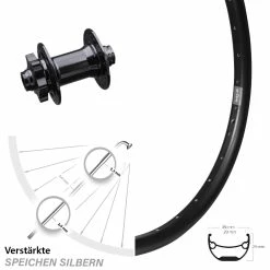 24 Zoll Vorderrad Formula 15x100 Mm Ryde Andra 29 Disc