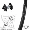 29 Zoll Vorderrad DT Swiss 350 Hybrid 6-loch Schnellspanner Ryde Edge M30 OS