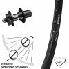 Hinterrad 29 Zoll Ryde Edge M30 OS DT Swiss 350 Hybrid 5/135 Mm -für Gravelbike Verkaufsladen 8249176